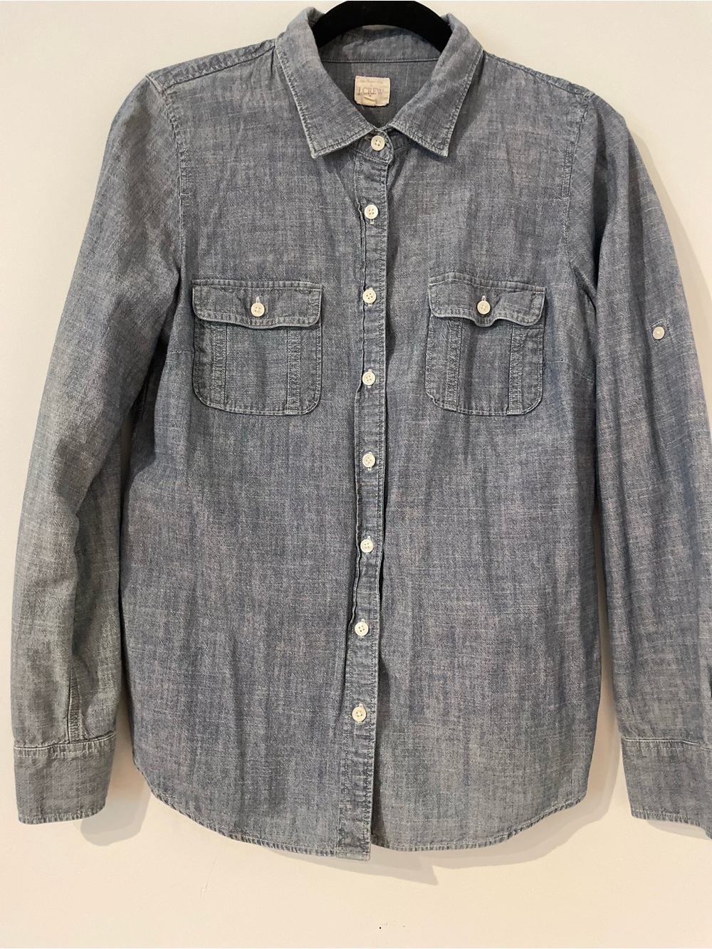 J.Crew Light Blue Chambray Button-Up Shirt